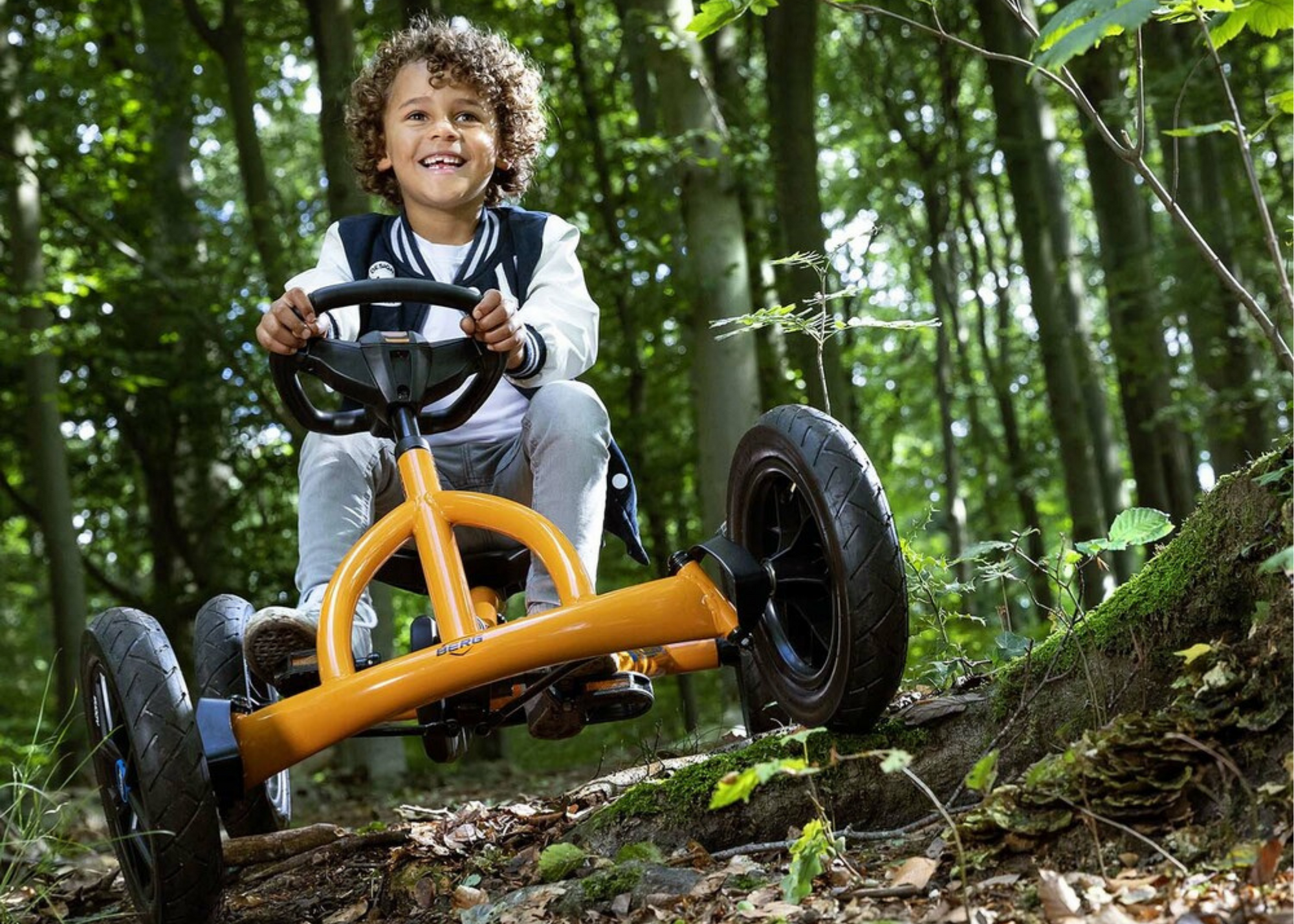 BERG Buddy B-Orange 2.0 - Pedal Go-Kart for Kids 3 - 8 years